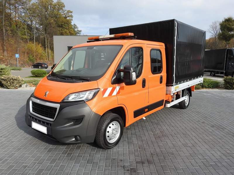 Peugeot Boxer 2.2L - bena, prelata, 7 locuri - leasing - 2020 - 14.850 EUR